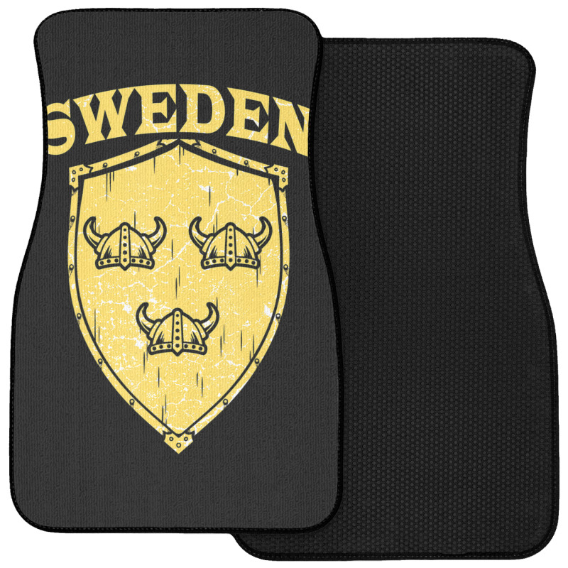 Hot Trend Sweden Swedish Vikings Viking Sverige Flag Shield Helmet Front Car Mat | Artistshot