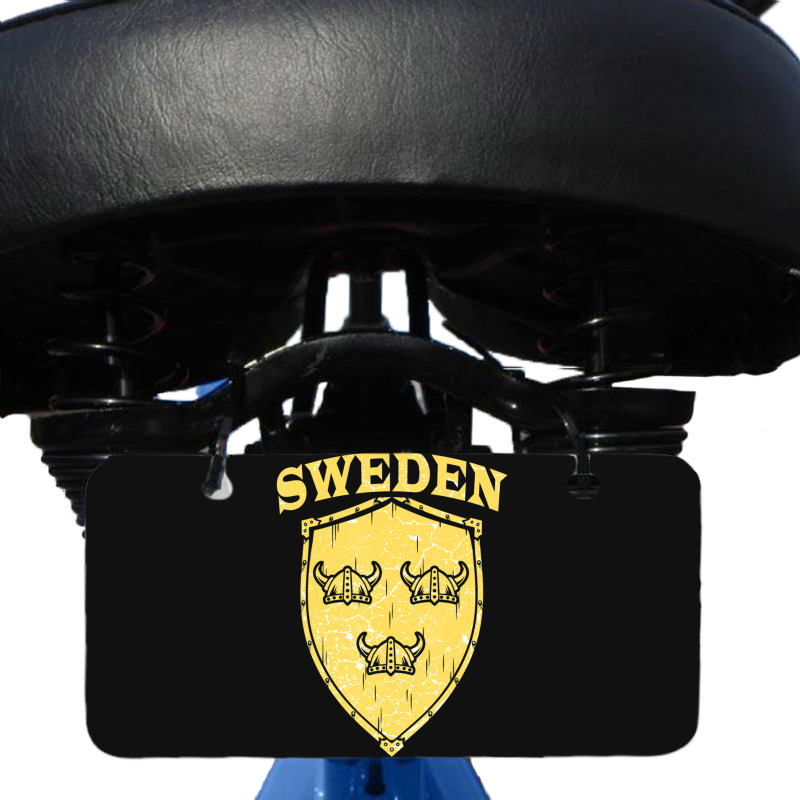 Hot Trend Sweden Swedish Vikings Viking Sverige Flag Shield Helmet Bicycle License Plate | Artistshot