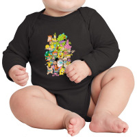 Complete Nick 90s Throwback Character Long Sleeve Baby Bodysuit | Artistshot