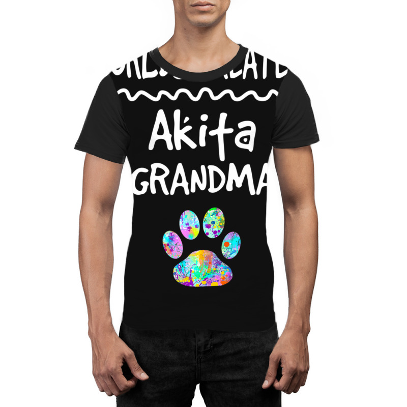 Hot Trend Worlds Greatest Akita Grandma Cute Dog Paw Print Pet Love Graphic T-shirt by hongquangd | Artistshot