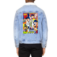 Sawamura With Squads Unisex Sherpa-lined Denim Jacket | Artistshot