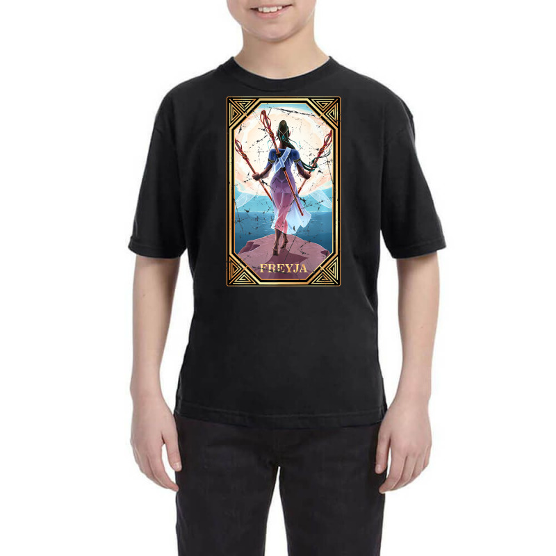 Limited Edition Tarot Norse Mythology Freyja Fortune Teller Occult Youth Tee by Sizemore Adame | Artistshot