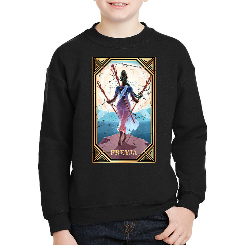 Limited Edition Tarot Norse Mythology Freyja Fortune Teller Occult Youth Sweatshirt by Sizemore Adame | Artistshot