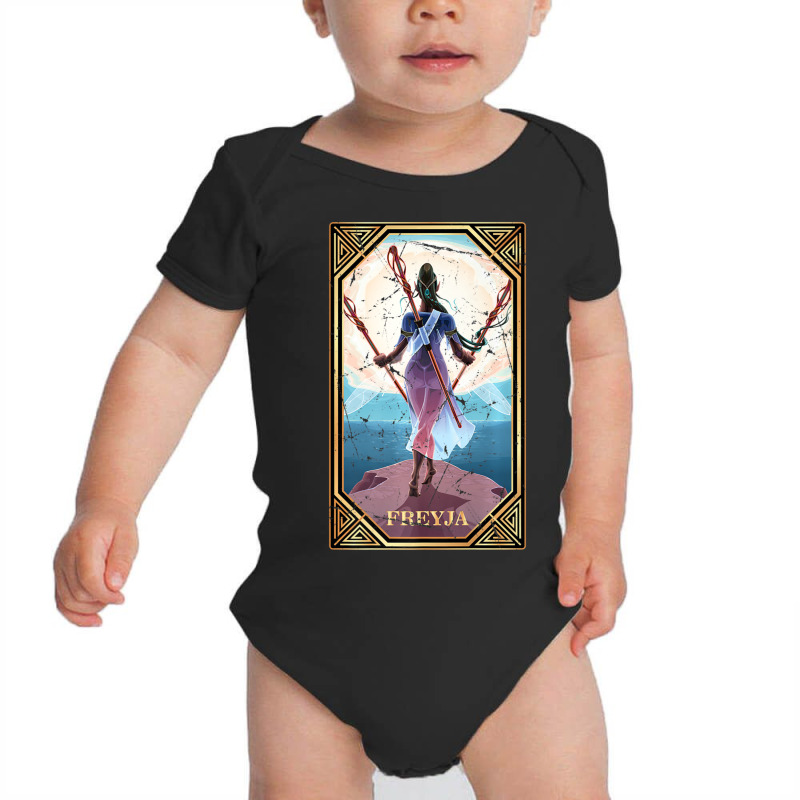 Limited Edition Tarot Norse Mythology Freyja Fortune Teller Occult Baby Bodysuit by Sizemore Adame | Artistshot