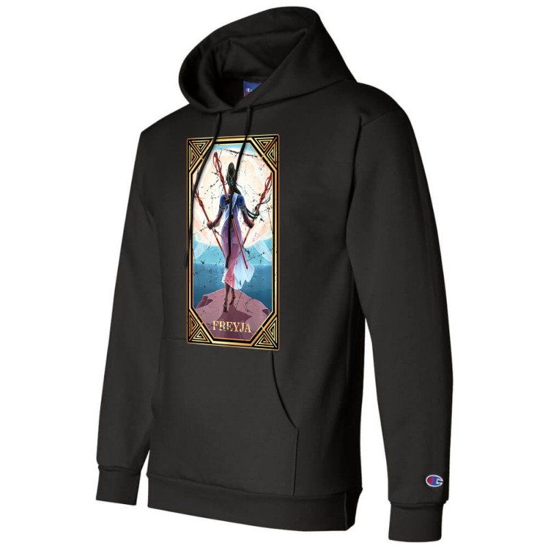 Limited Edition Tarot Norse Mythology Freyja Fortune Teller Occult Champion Hoodie by Sizemore Adame | Artistshot