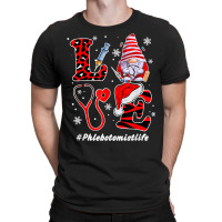 Love Phlebotomist Nurse Life Snowman Syringe Xmas Nursing T Shirt T-shirt | Artistshot