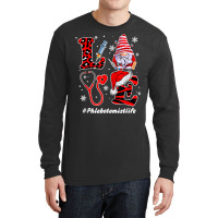 Love Phlebotomist Nurse Life Snowman Syringe Xmas Nursing T Shirt Long Sleeve Shirts | Artistshot