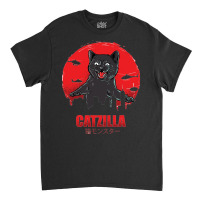 Cat Zilla Funny Cat Classic T-shirt | Artistshot