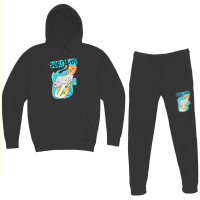 Surfing Wolfy Hoodie & Jogger Set | Artistshot