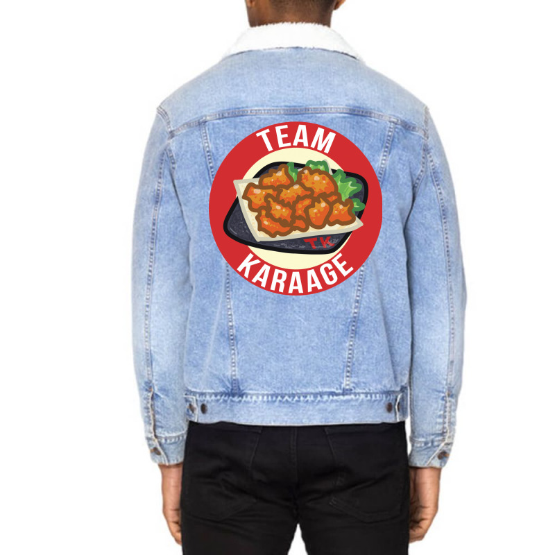 Team Karaage Unisex Sherpa-lined Denim Jacket | Artistshot