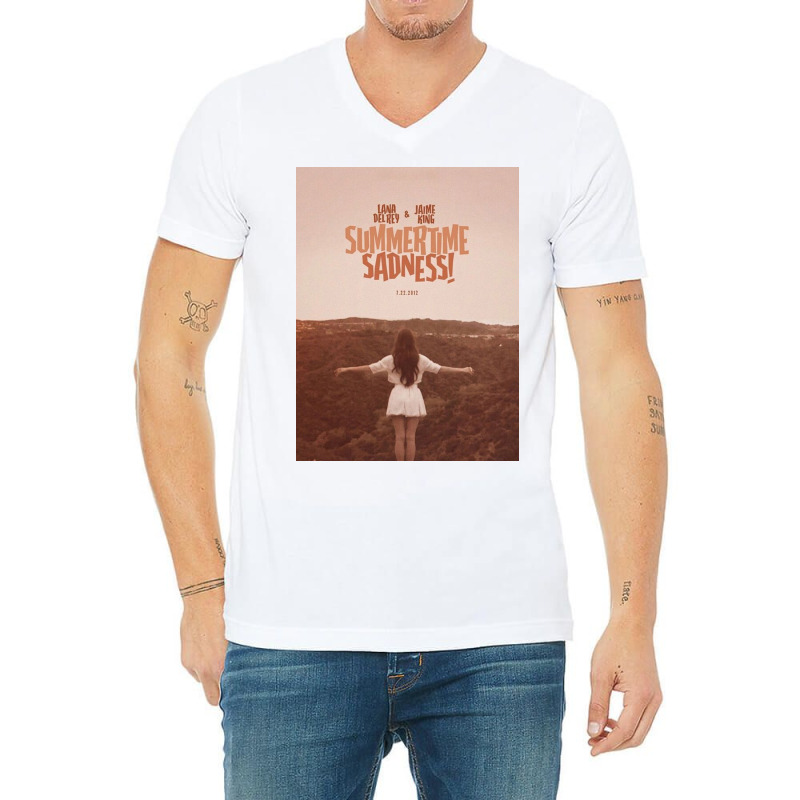 Lana Rey Summertime Sadness V-Neck Tee by LeslyLindgren | Artistshot