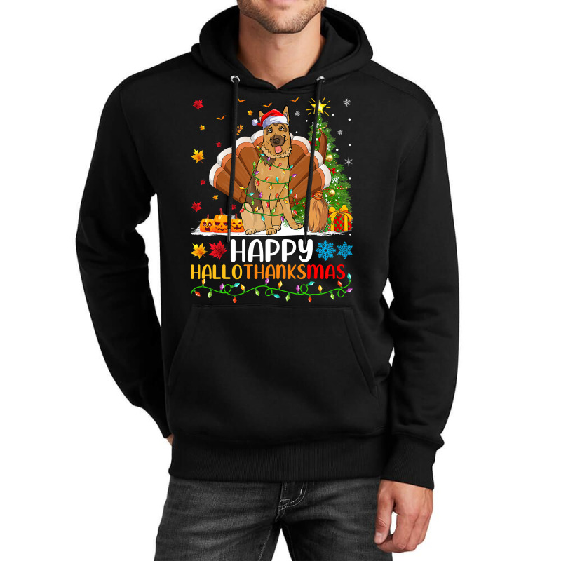 Rottweiler Riding Red Truck Merry Christmas Dog Lover Giftss 4 Unisex Hoodie by DEBORAHBOURSSIQUOT | Artistshot