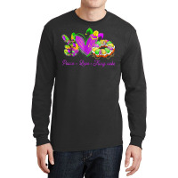 Peace Love King Cake Funny Mardi Gras Party Carnival Gifts T Shirt Long Sleeve Shirts | Artistshot