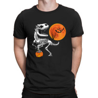 Halloween Dinosaur T Rex Skeleton Scary Boys Kids Teens T-shirt | Artistshot