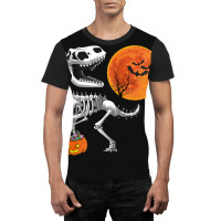 Halloween Dinosaur T Rex Skeleton Scary Boys Kids Teens Graphic T-shirt | Artistshot