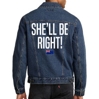 She'll Be Right New Zealand Slang T Shirt Men Denim Jacket | Artistshot