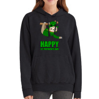 Irish Sloth Happy St Patricks Day Gift Kids Ireland Vintage Hoodie | Artistshot