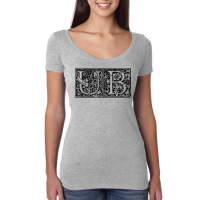 Ub   Initials U B Name Surname Onomastics Onomatology T Shirt Women's Triblend Scoop T-shirt | Artistshot