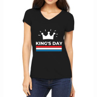 Kingsday Koningsdag Women's V-neck T-shirt | Artistshot