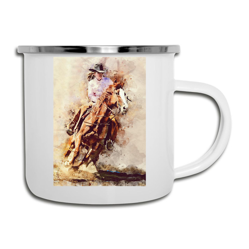 Hot Trend Cowgirl  Rides Galloping Horse Camper Cup | Artistshot