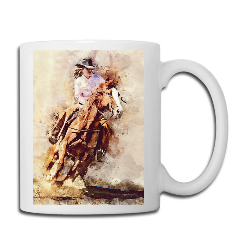 Hot Trend Cowgirl  Rides Galloping Horse Coffee Mug | Artistshot