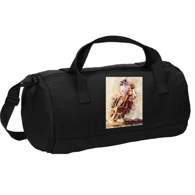 Hot Trend Cowgirl  Rides Galloping Horse Duffel Bag | Artistshot