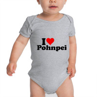 I Love Heart Pohnpei Micronesia T Shirt Baby Bodysuit | Artistshot