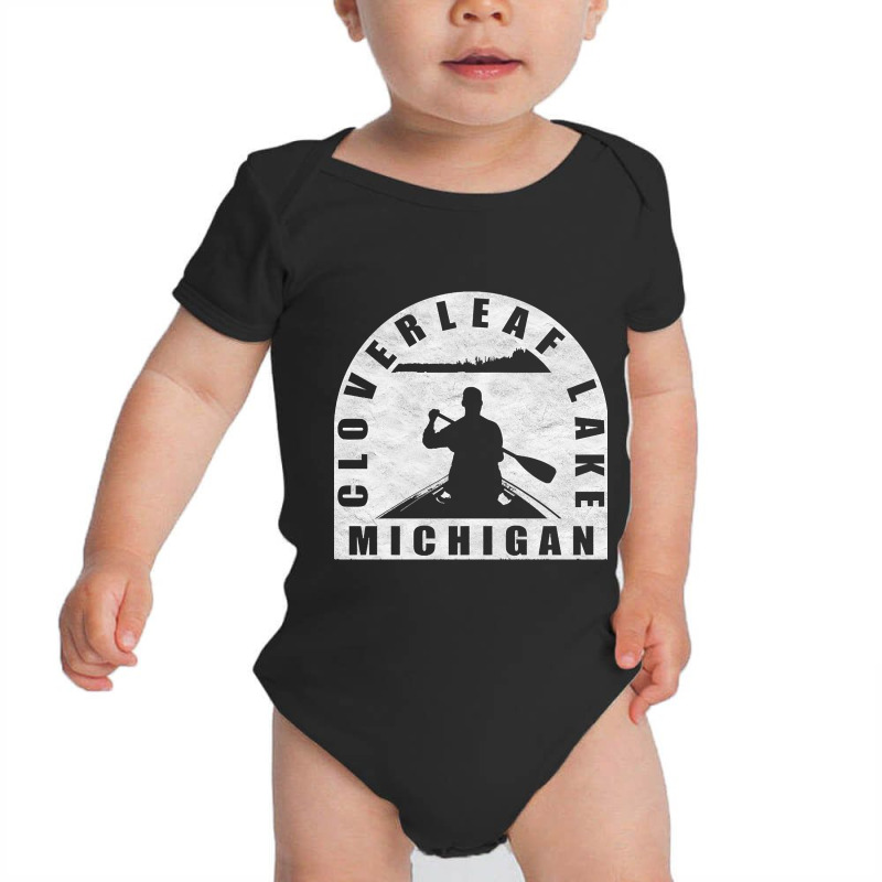 Hot Trend Cloverleaf Lake Canoeing Michigan Baby Bodysuit | Artistshot