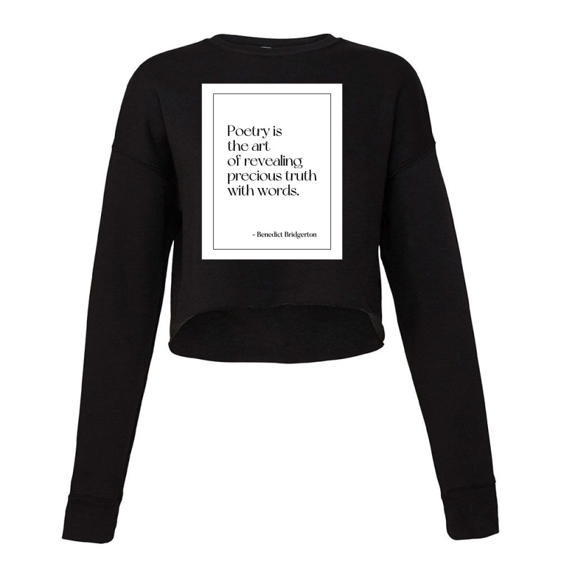 Best Benedict Bridgerton Quotes Cropped Sweater by Jessica D Walker | Artistshot