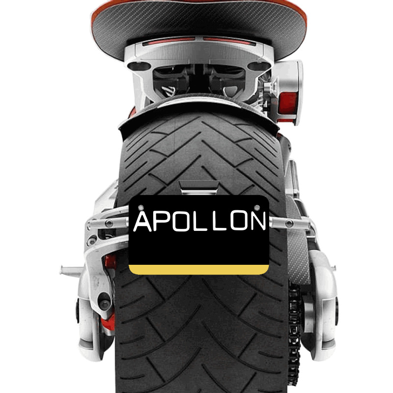 Apollon White The Rain Poster (1) Motorcycle License Plate | Artistshot