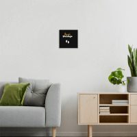 Womens Beauty And The Bump Metal Print Square | Artistshot