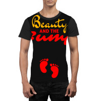 Womens Beauty And The Bump Graphic T-shirt | Artistshot