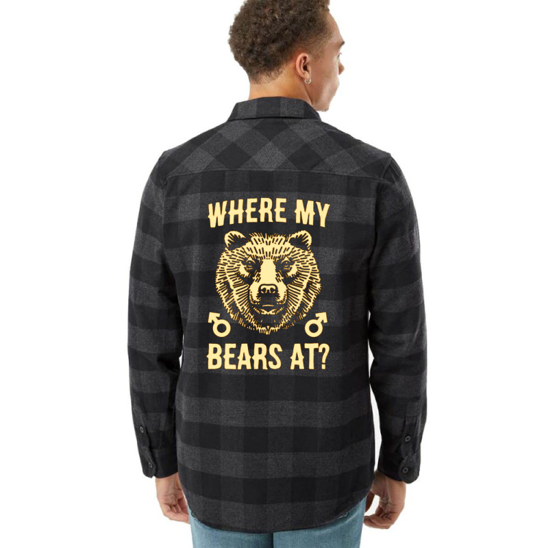 Where My Bears At Flannel Shirt | Artistshot