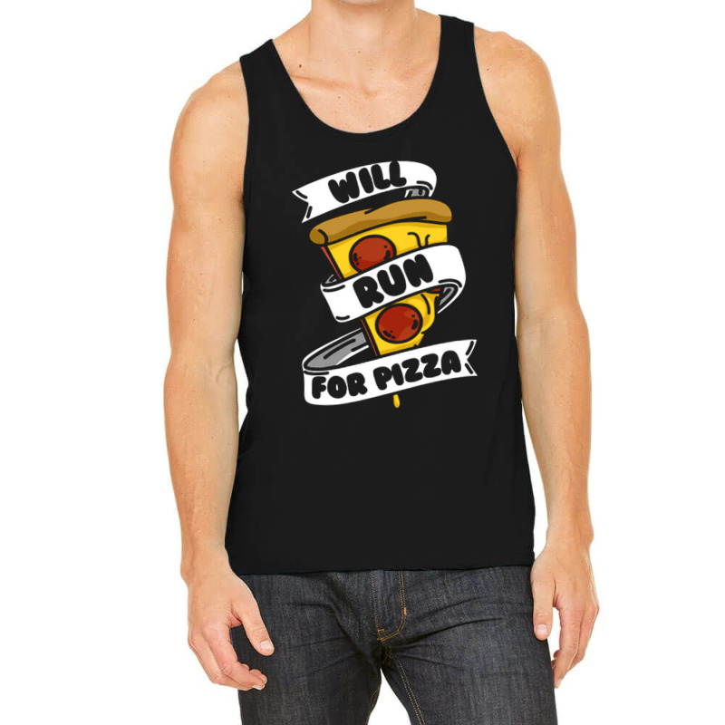 Will Run For Pizza Tank Top | Artistshot