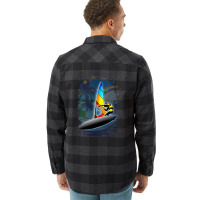 Windsurfer On Ocean Waves Flannel Shirt | Artistshot