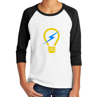 Lightbulb Funny Youth 3/4 Sleeve | Artistshot