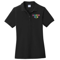 Cleaning Crew 2022 Custodian Team Clean Up Manager Cleaner T Shirt Ladies Polo Shirt | Artistshot