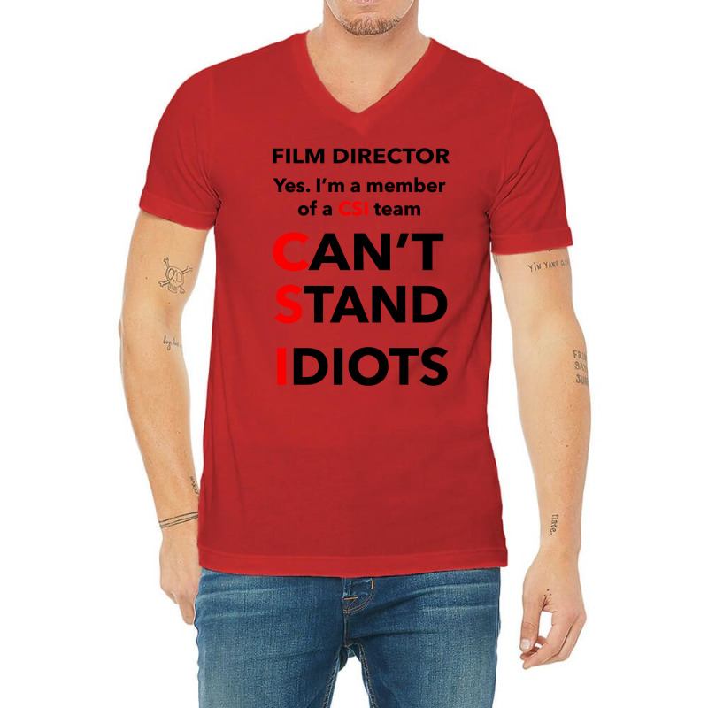 Film Director   Vintage E V-Neck Tee by masieenezcani | Artistshot