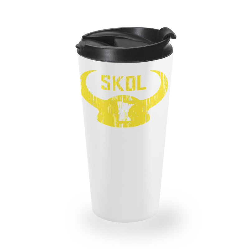 Skol Shirt Nordic Scandinavian Warrior Viking Helmet T Shirt Travel Mug | Artistshot