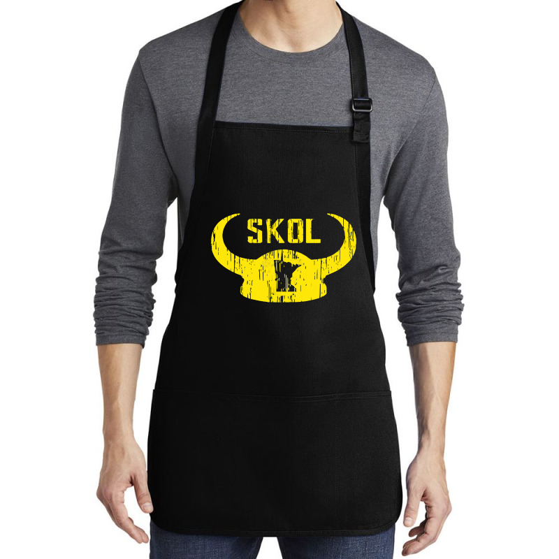 Skol Shirt Nordic Scandinavian Warrior Viking Helmet T Shirt Medium-length Apron | Artistshot