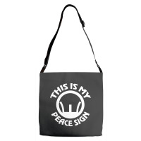 This Is My Peace Sign Adjustable Strap Totes | Artistshot