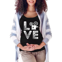 Filmmaker Camera Love Film Producer Cameraman Cinema Lover Classic Cut Maternity Scoop Neck T-shirt | Artistshot