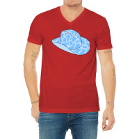 Blue Cowboy Hat Classic Tshirt Humor V-neck Tee | Artistshot