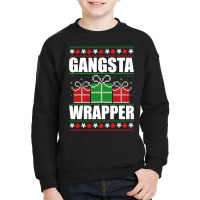 Gangsta Wrapper Pullover Hoodie Youth Sweatshirt | Artistshot