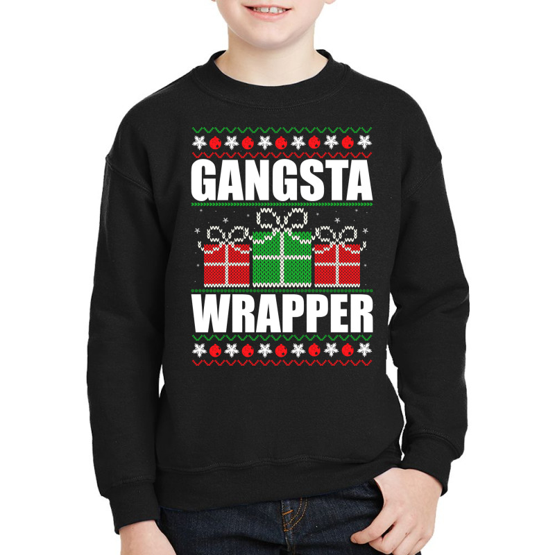 Gangsta Wrapper Pullover Hoodie Youth Sweatshirt | Artistshot