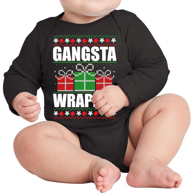 Gangsta Wrapper Pullover Hoodie Long Sleeve Baby Bodysuit | Artistshot