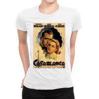 Casablanca (1942) Movie Ladies Fitted T-shirt | Artistshot