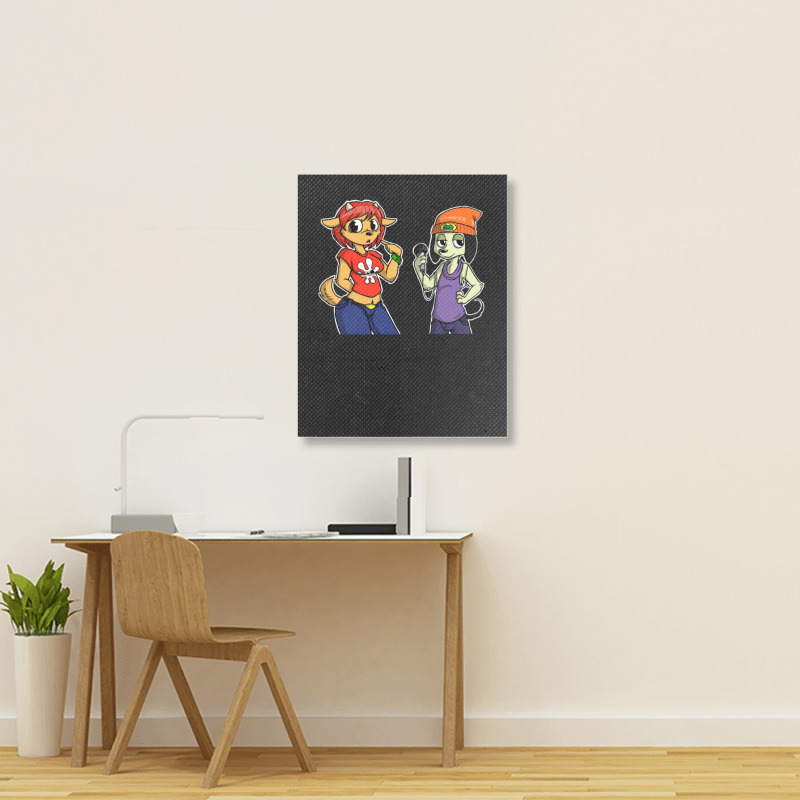 Parappa The Rapper Rap 1 Portrait Canvas Print | Artistshot