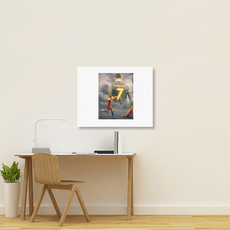 Aesthetic Ronaldo Poster Landscape Canvas Print | Artistshot