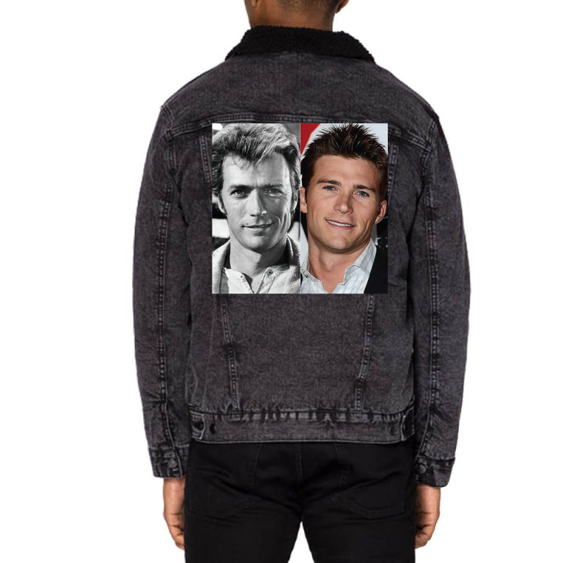 Clint Eastwood Eyes Classic Tshirt Hippie Unisex Sherpa-lined Denim Jacket | Artistshot